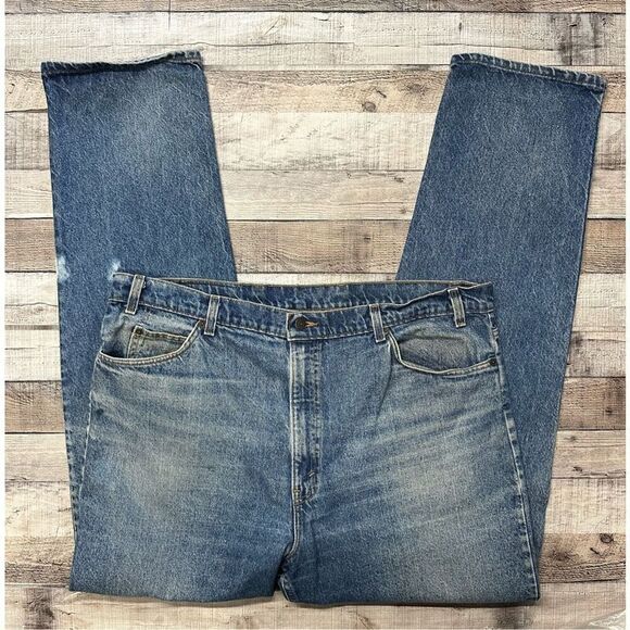 Vintage 80s/90s Levi’s 540 Leather Tab Made in USA Men’s W44 x L36 Cotton Jeans - Picture 2 of 10